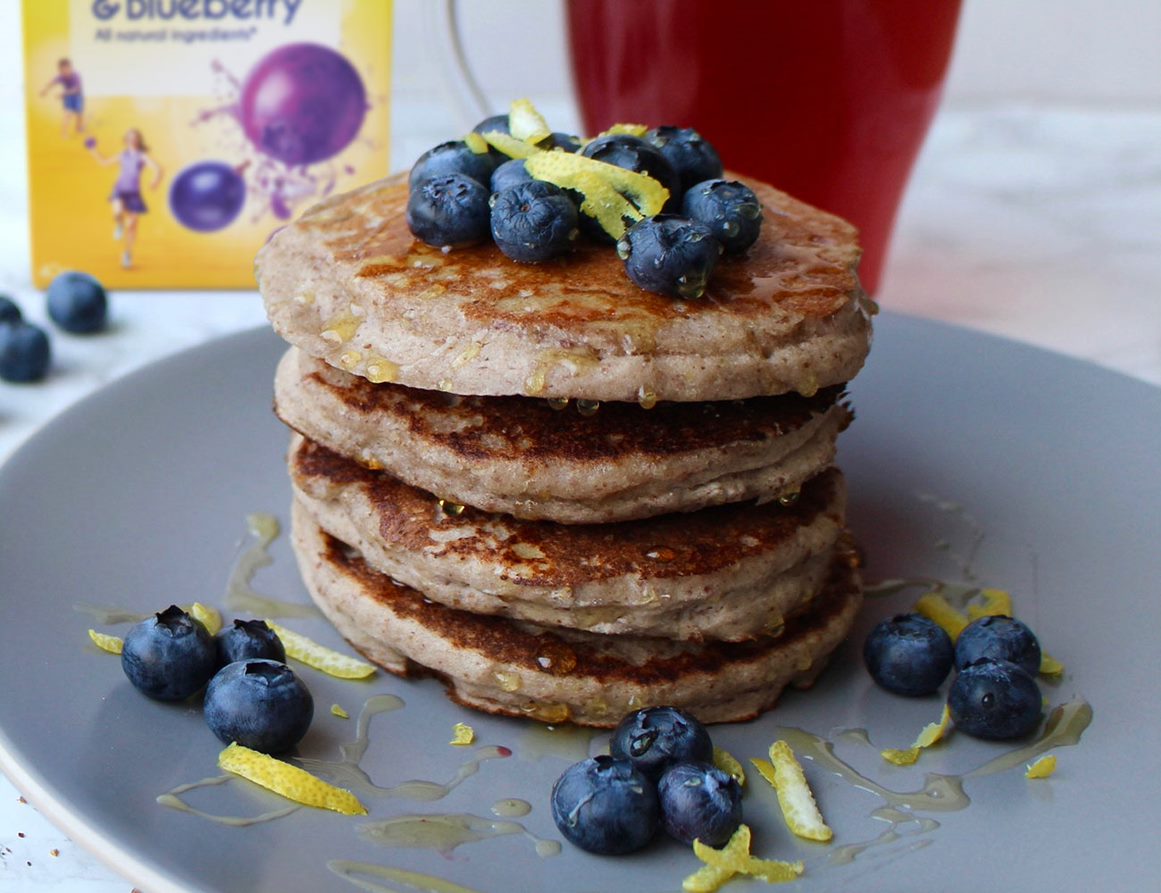 Blackcurrant & Blueberry Pancakes